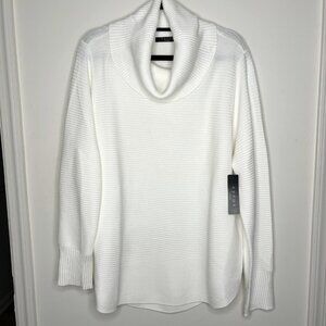 CYRUS WOMEN Turtleneck Sweater Bone White NWT 2X $28